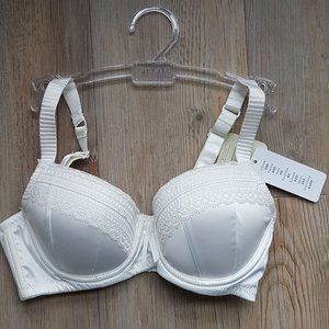 Parfait by Affinitas "Fiona" Ivory satin & lace bra, 30D